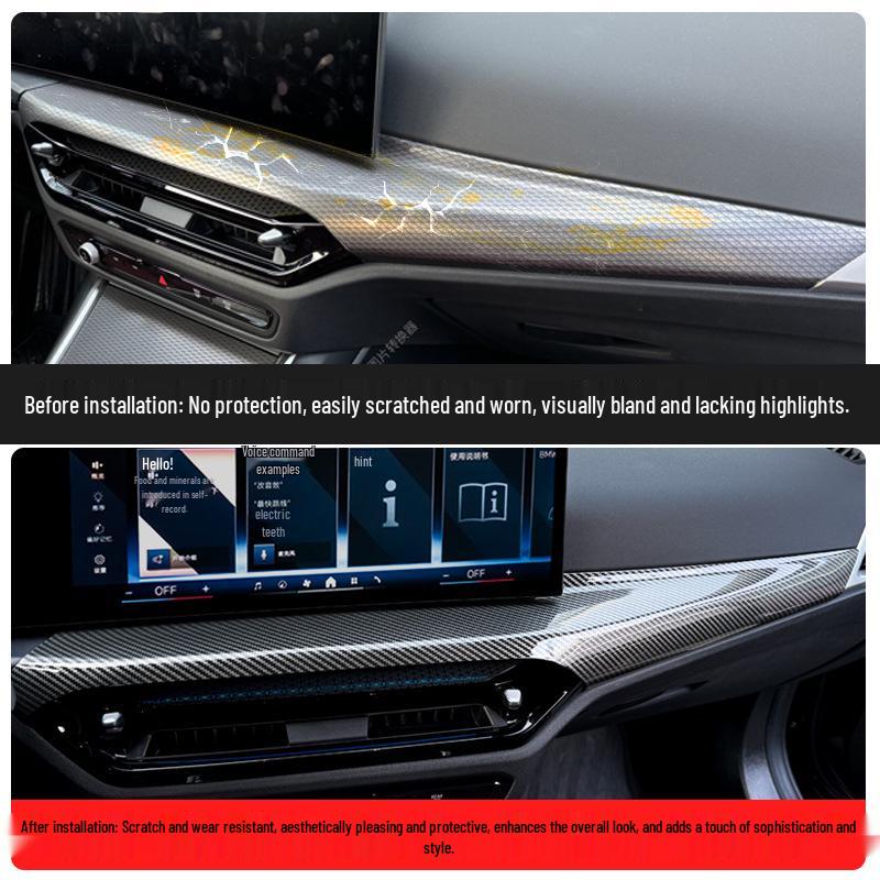 BMW 3/4 Series Carbon Fiber Center Console Gear Shift Decor Panel