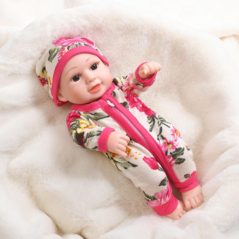 30cm Silicone Reborn Baby Doll - Soft Sleep Companion & Child Role-Playing Toy