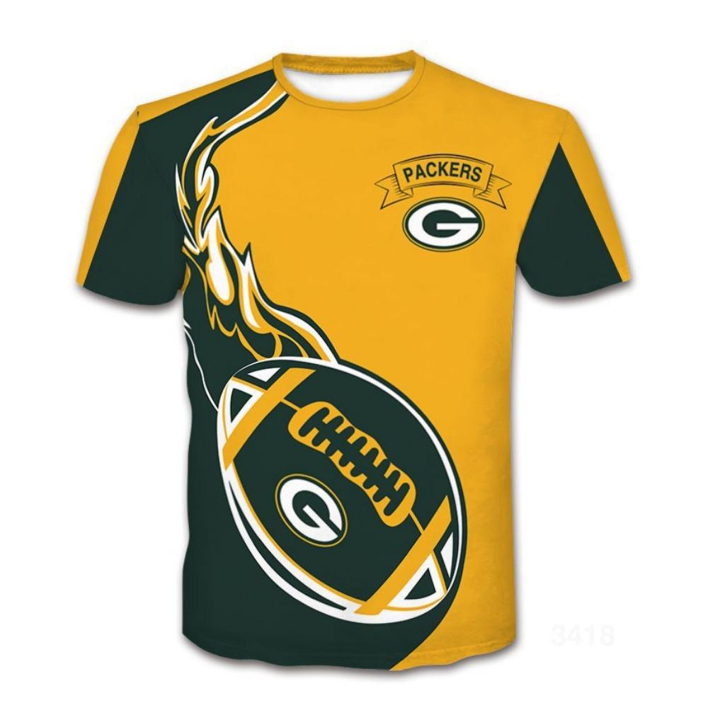 Ragbyové 3D tištěné denní ležérní sportovní pánské tričko s kulatým výstřihem a krátkým rukávem