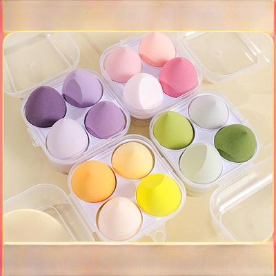 Conjunto de Esponjas de Maquiagem Beauty Egg: Almofada de Ar Elástica, Ferramenta de Esponja de Pó