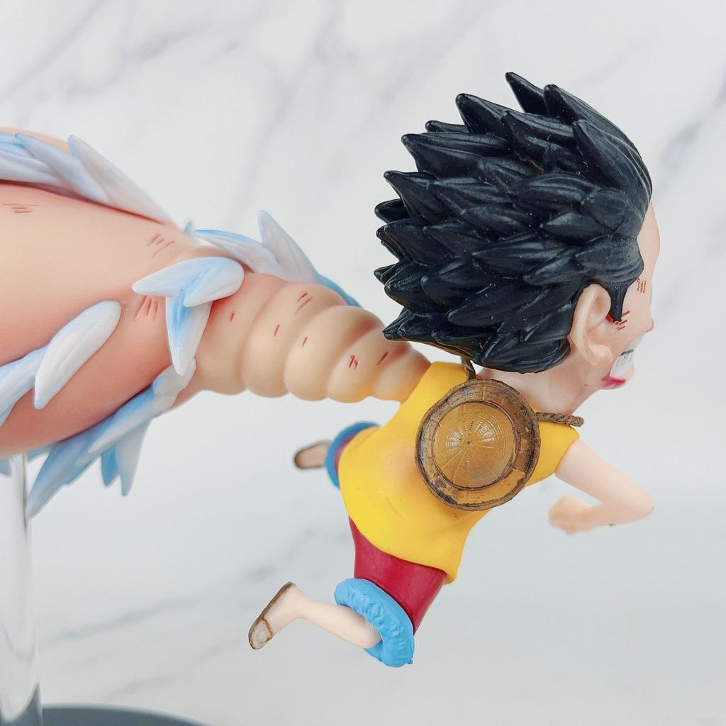 15cm Anime One Piece Figure Big Hand Luffy Battle Scene PVC Action Figure Model Toys Children Decoration Birthday Gifts
