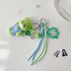 Cute Little Bear Doll Keychain Plush Backpack Pendant Acrylic Photocard Holder Student Kpop Idol Photo Card Bag Key Buckle