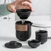 Durable Anti Burn Travel Tea Set Portable Mini Ceramic Teapot With Storage Bag Tea Infuser Set Outdoor Use