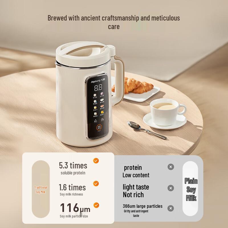 Joyoung 1.2L Wall-Breaking Filter-Free Soy Milk Maker CN plug (adapter included)