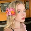 Orchidee Hawaiianische Blume Haarspangen Perlendekoration Künstliche Blume Künstliche Blume Haarspangen Boho Blume Clips Haar