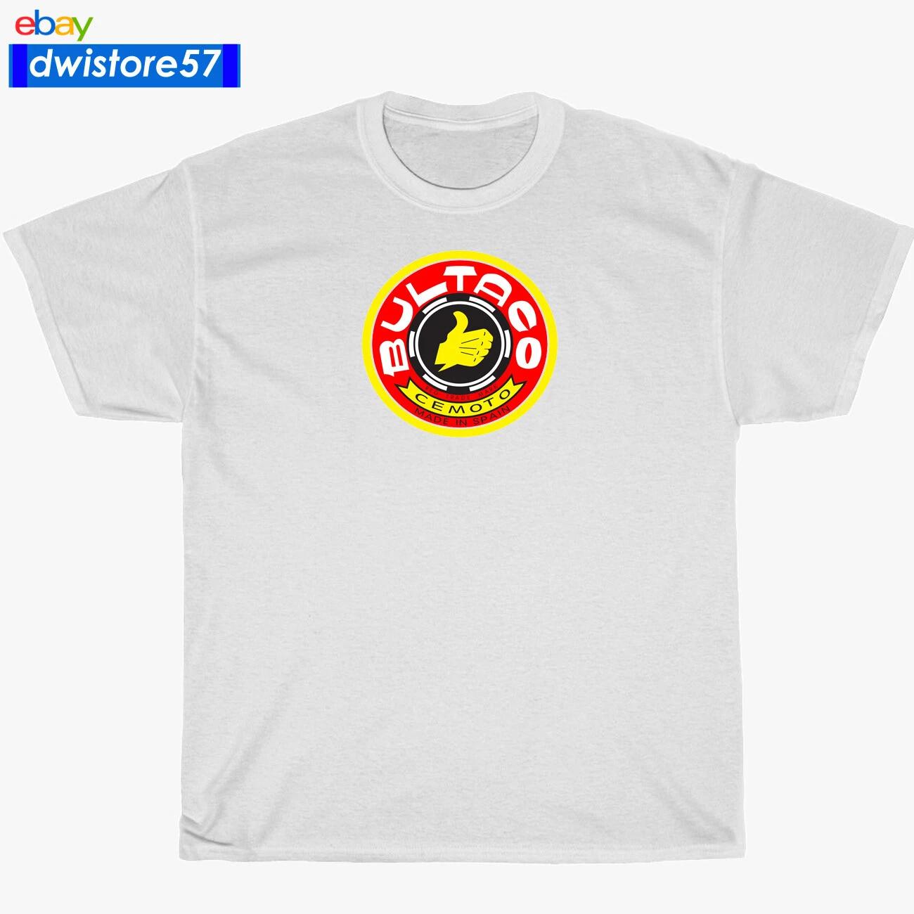 New Shirt Bultaco Hand Logo Black/Navy/White/Grey Men s T-Shirt S-5XL L