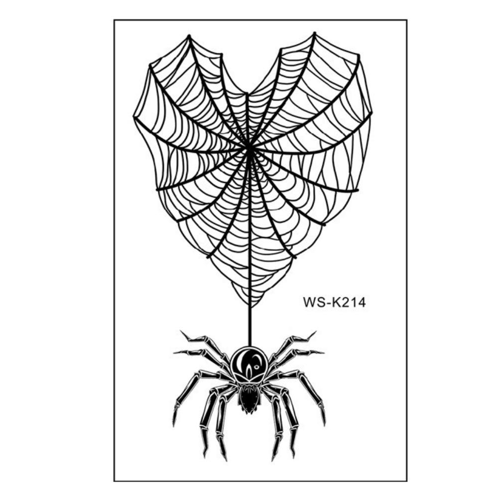 Waterproof Spider Tattoo Realistic Halloween Face Tattoo Body Art Body Tattoo Stickers Face Makeup