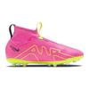 Nike Scarpe da Calcio Mercurial Superfly 9 Academy AG Erba Artificiale Mid-Top Bambini Sneaker Rosa Giallo DJ5613-605