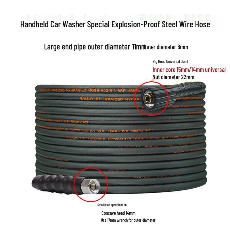 High-Pressure Explosion-Proof Car Washer Hose and Water Gun Accessory