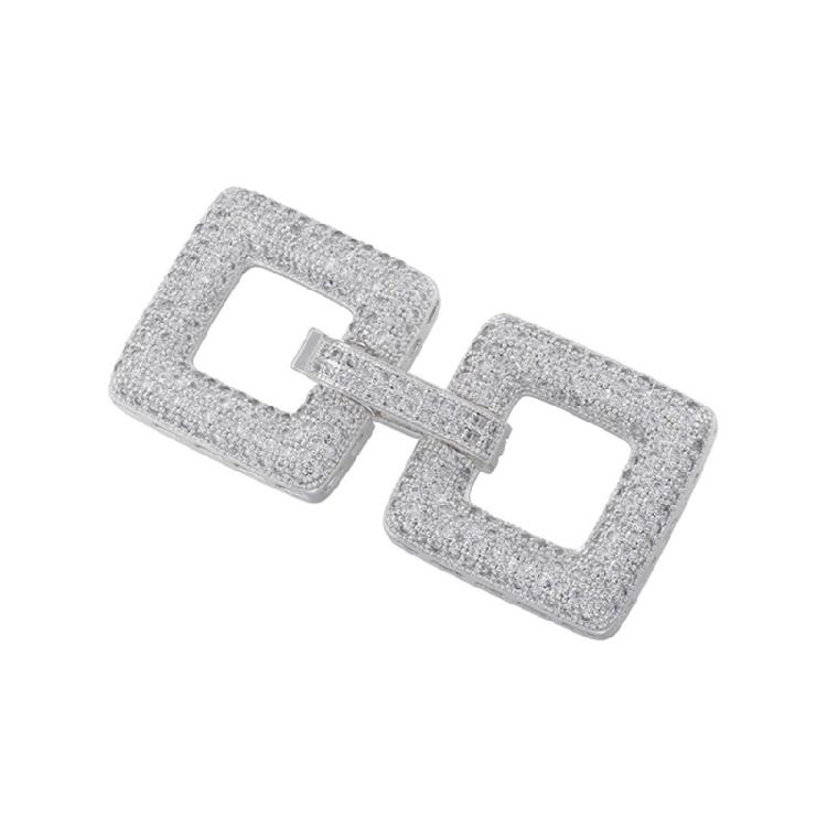 Full Zirconia Detailed DIY Jewelry Clasps Fashionable DIY Handcraft Clasp Selection with Micro Paved Zircon for Jewelry