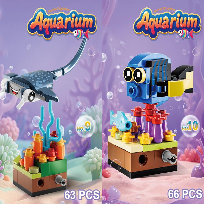 1271PCS Sea Turtle Building Blocks Set – Marine Life & Aquarium Model Bricks, Adult Creative Decor, Ocean-Themed MOC Toys Gifts