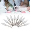 10pcs Dental Polishing Burs Low Speed Dental Grinding Polisher Burs Drill Bits Set Gray