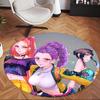 Huntrix (103) Round Office Rug Decorative Floor Rug for Office Bedroom Living Room and Home Space