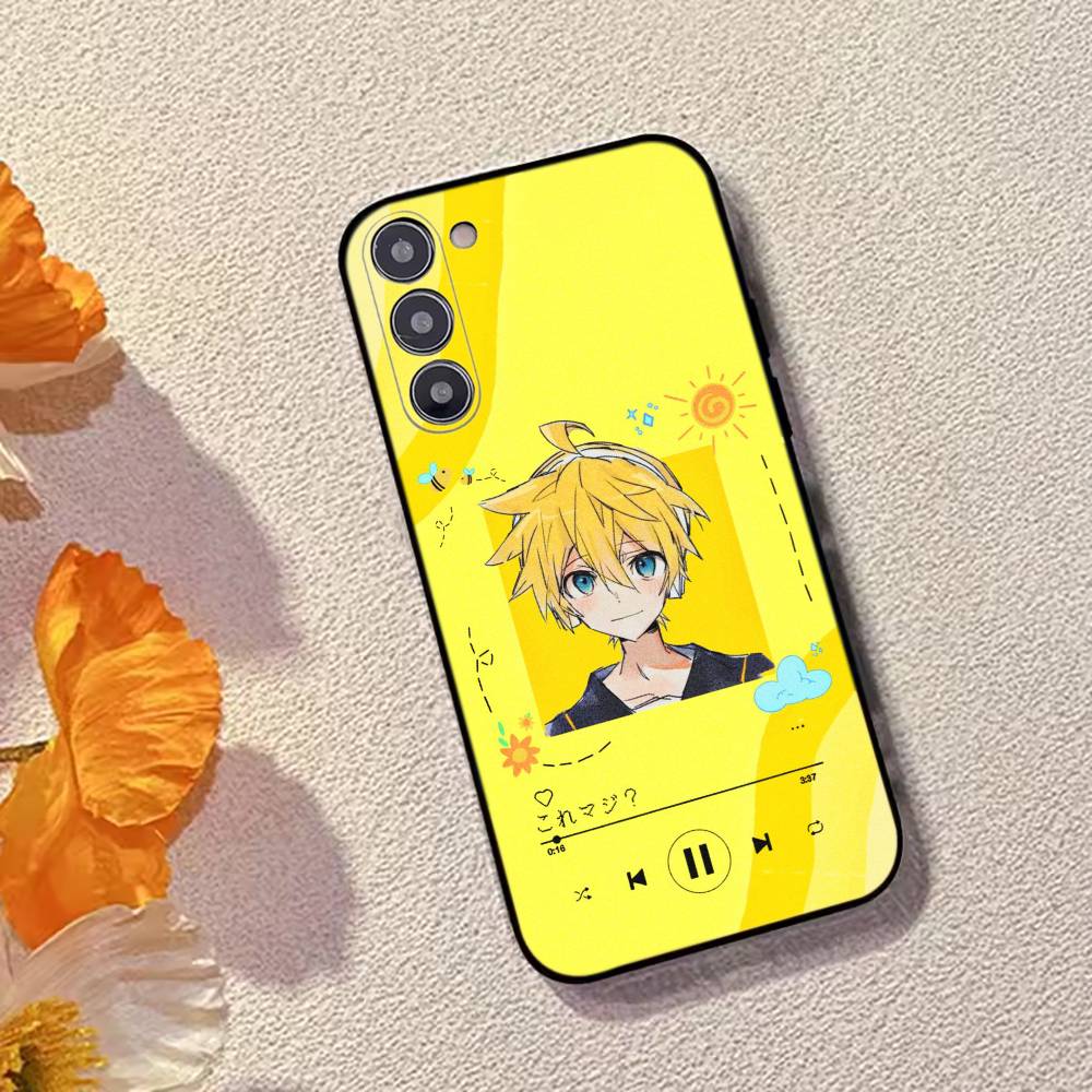 

Чехол для телефона Project Sekai Kagamine Len Черный Силиконовый Мягкий Для Samsung Galaxy A73,A72,A71,A70,A53,A52,A51 Samsung a31