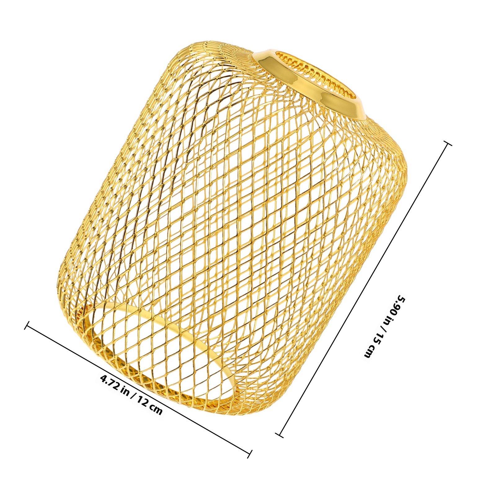 

Iron Wire Lampshade Hollow Out Light Shade Decorative Lamp Cover Vintage Light Fixture for Bedroom Living Room Modern Lamp Shade