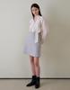G Mar Medium A-Line Skirt Gray