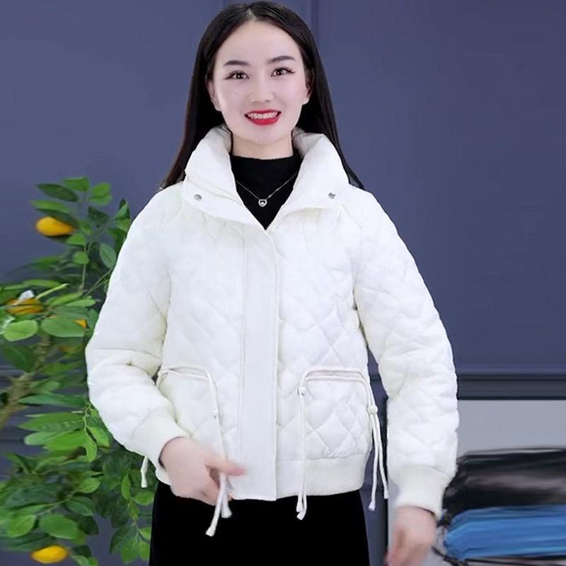 Winter Warm Stand Collar Down Cotton Coat Women Korean Loose Fashion Jacket