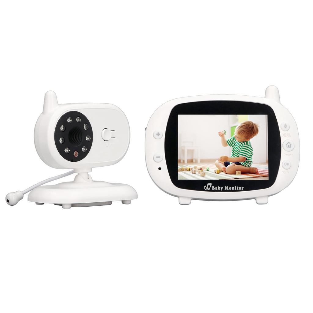 3.5in Wireless Baby Video Monitor 2 Way Talk Lullaby Baby Monitor Night Vision Security Baby Camera