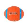 Latex Squeaky Football Dog Toy Textured Teeth Cleaning Chew Ball Interactive Pet Toy for Small Medium Dogs