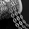 1Meter Stainless Steel Gold Plated Cuban Necklaces Chain 10x14mm Letter O Link Chains DIY Bracelets Jewelry Making Bags Chains