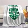 Custom Name,Sporting CP Printed Flannel Blanket, soft throw for bedroom sofa, washable, Christmas present, great gift.