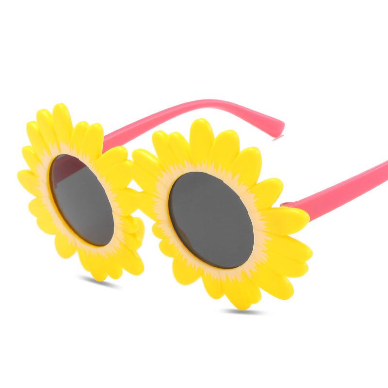 Kids Daisy Flower Sunglasses UV400 Protection Summer Beach Shades for Girls Baby Outdoor Eyewear