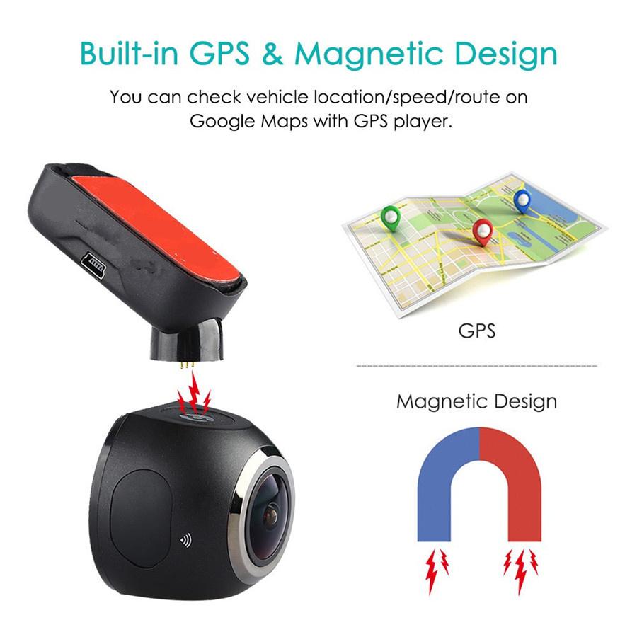 Mini Car DVR  Wifi GPS Logger Car Camera 1080P Video Recorder Night Vision Dash Cam Car Dash Camera +16G TF Card