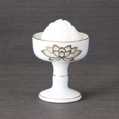 Buddhist Altar Rice Bowl (extra Small) Made of PC, 3.8cm Base Width, for #11-12, Suitable for Offerings To Buddhist Altars, Made In Japan, No Utensils