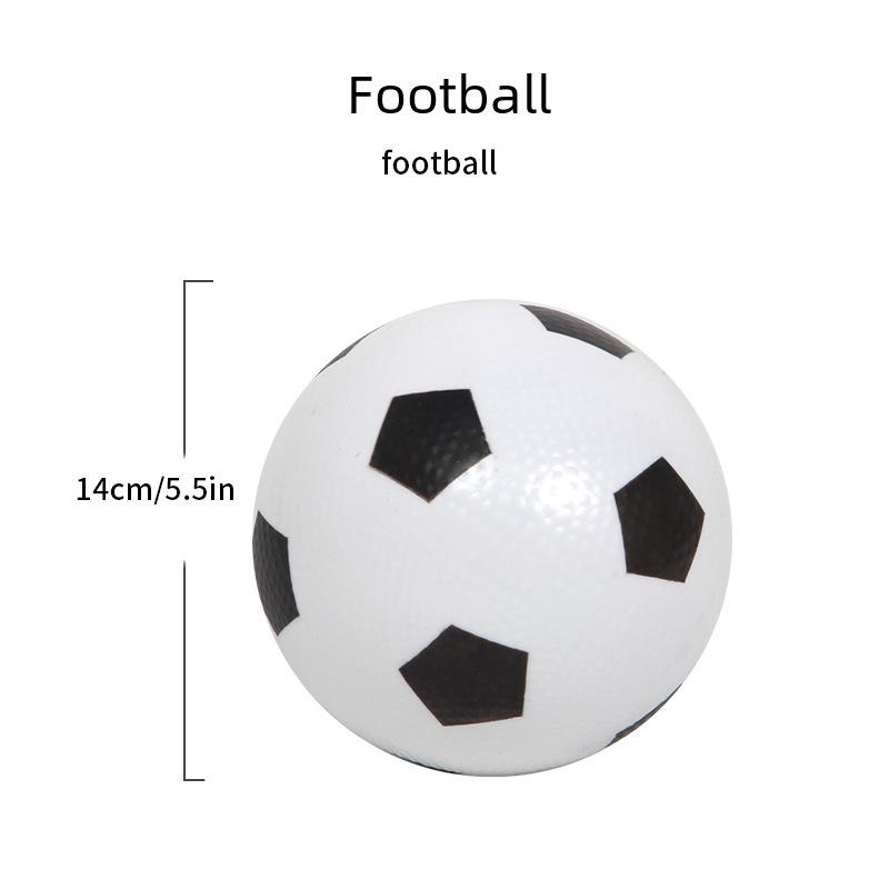 Children's 14cm Basketball & Football Toy Set with Ball Pump