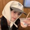 Cotton Strappy Scarf Hat Embroidery Letter Hair Scarf Creative Vintage Baseball Cap  Street