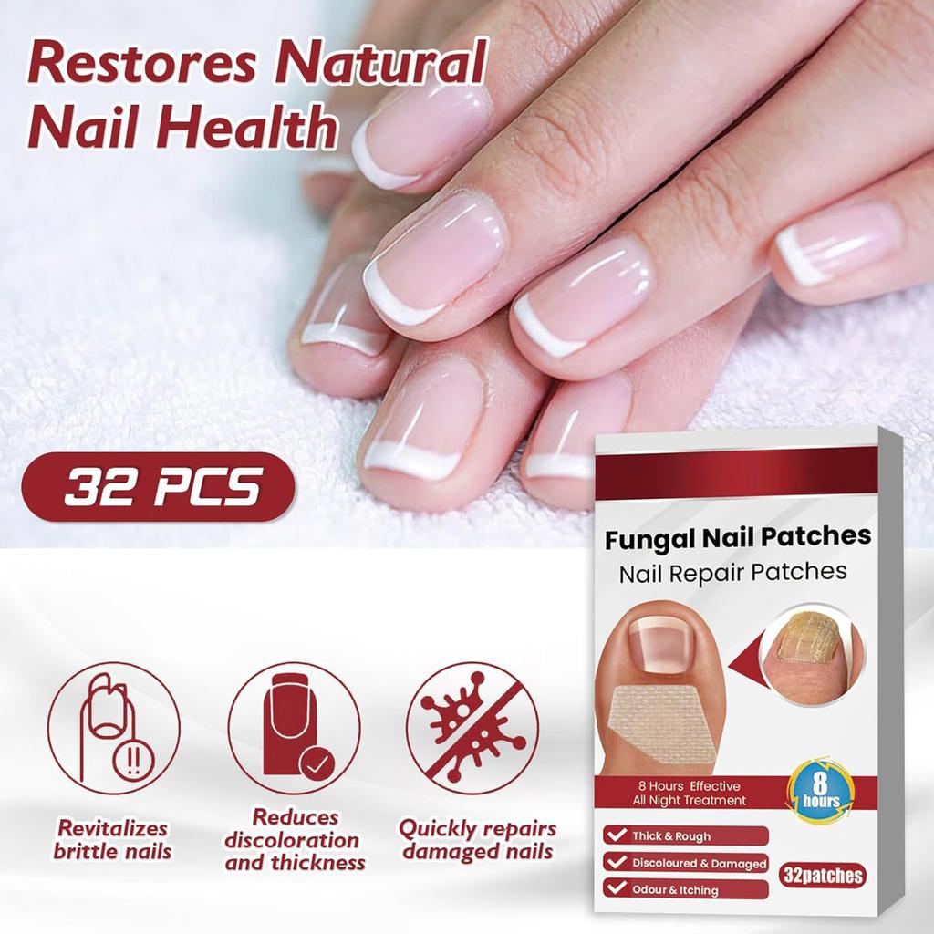 Nagelpflegepflaster, Weiche Nägel an Händen und Füßen, Eingewachsener Zehennagel Verdickungstyp Heller Nagel Onychomykose Reinigung Nagelpflaster