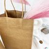 10pcs- Handbag Kraft Paper Packing Bag Takeaway Kraft Paper Bag