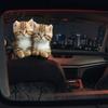 Washable Headrest Protector 2Pcs Cute Cat Car Covers, Breathable Auto Seat Funny Expressions Accessories Protectors, Stretchy Universal Interior