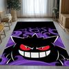 Gengar Pokemon Cartoon Ectoplasma Living Room Non-Slip Area Rug Soft Carpet for Bedroom Kids Playroom Sofa,Home Decor Doormat