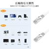 Lovicool LAN Cable 3m CAT6 Flat Type Lan Cable RJ45 Connector UTP Ethernet Cable for Commercial Use Anti-Claw Breaking Category 6 Rankable Compatible