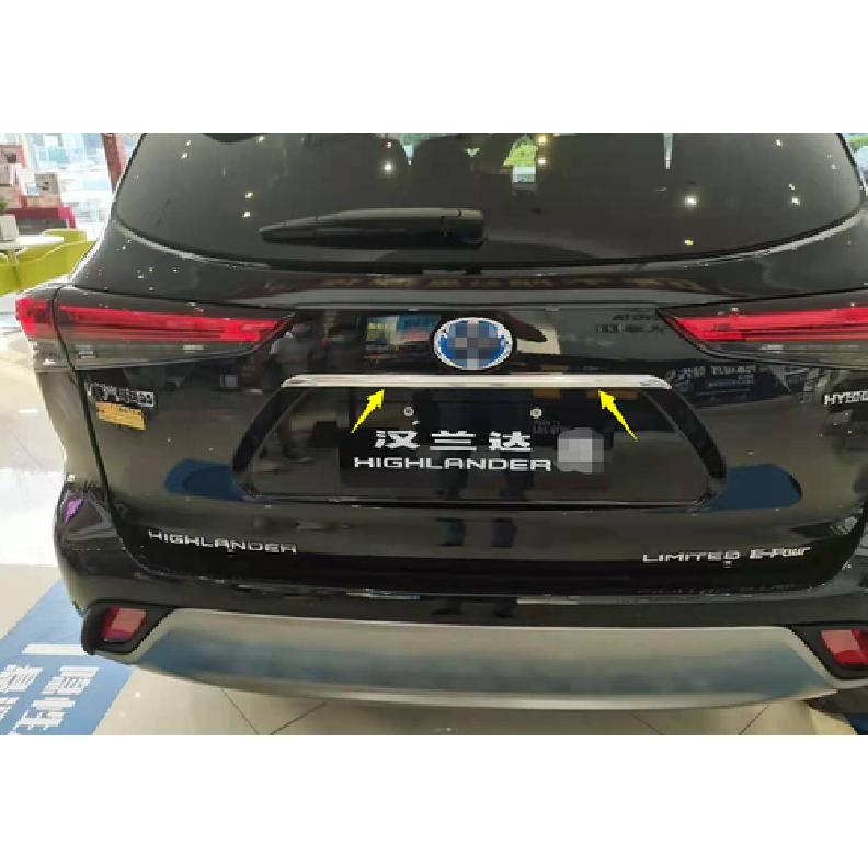 Задняя крышка багажника Стальная накладка Декоративная отделка Для - Toyota Highlander 1 шт.