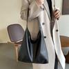 Stylish Pu Tote Bag For Women In Black And Brown Perfect For Casual Commuting