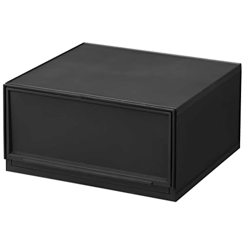 Sanka Modular Case, a Freely Combinable Drawer Storage Case, Wide Medium, Black. This Versatile Drawer Storage Solution Lets You Customize Your Lifest