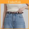 Womens Leather Belt With Alloy Buckle For Casual And Office Wear