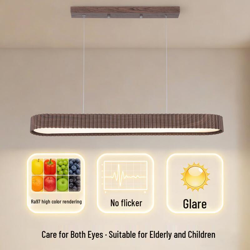 Moderner Vollspektrum-LED-Kronleuchter mit Augenschutz