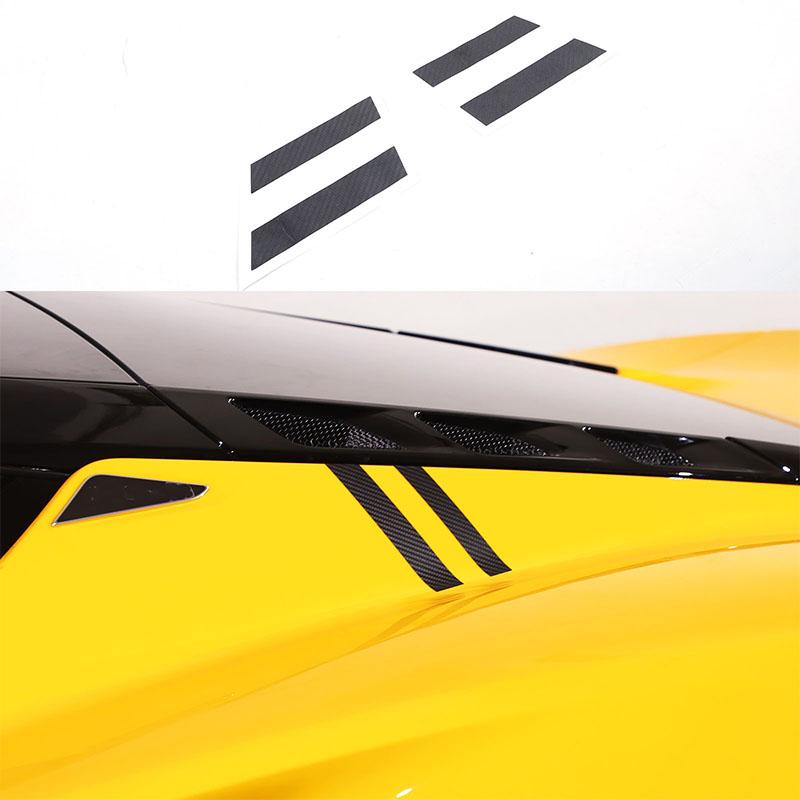 Car Rear Window Glass Vinyl Decal Sticker Exterior Modification Accessories Suitable for Lotus EMIRA - A-Carbon fiber