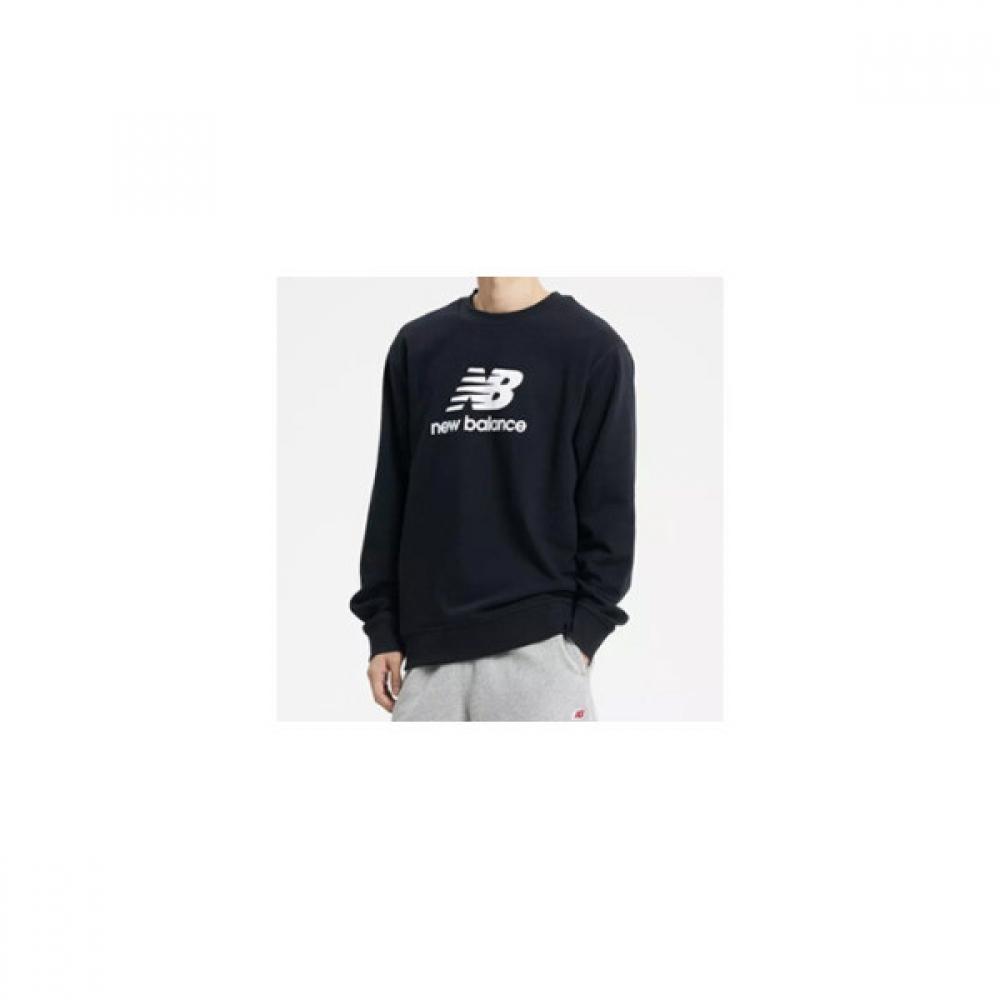 New Balance Men S eSSential Stack Logo French Terry SweatShirt nbncd4S021 19