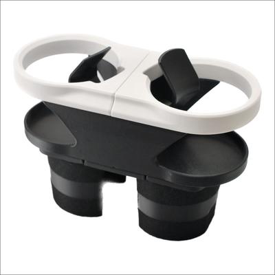 Shimashima Fab Drink Holder for FIAT 500 Front (Early Model, 2007~) - Double/White DH500PFW-WH
