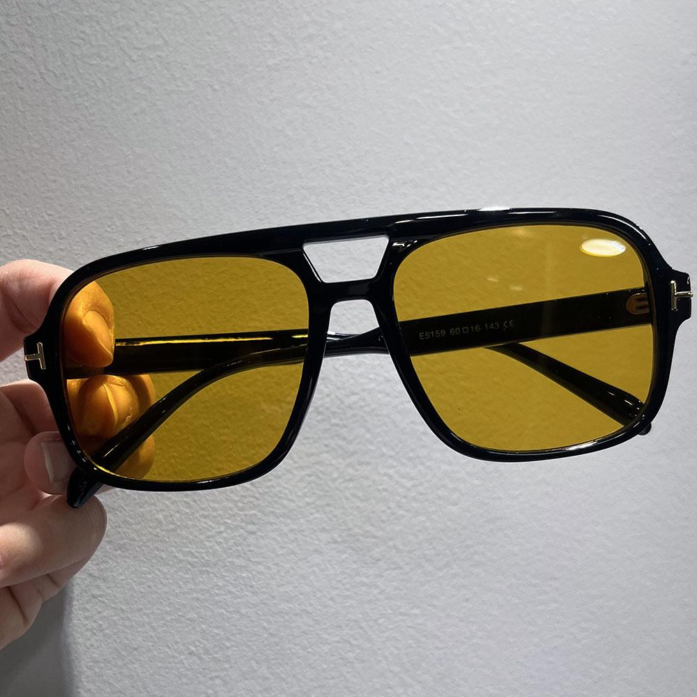 Vintage Classic Brand Designer Double Bridge Square Sunglasses Women For Men Male Luxury Sun Glasses Punk Big Frame Shades UV400