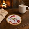 Acrylic Mosaic Tile Art Supplies Christmas Coaster DIY Kit, Festive Santa Wreath Creative Table Decorations Snowman Pattern, Craft Kit for Adults,