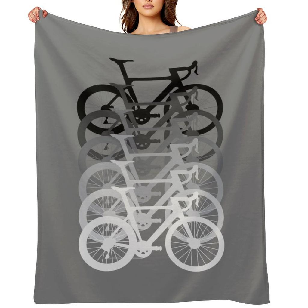 Road Bike Fade Throw Blanket Hairys christmas decoration For Sofa Thin Sofas Blankets