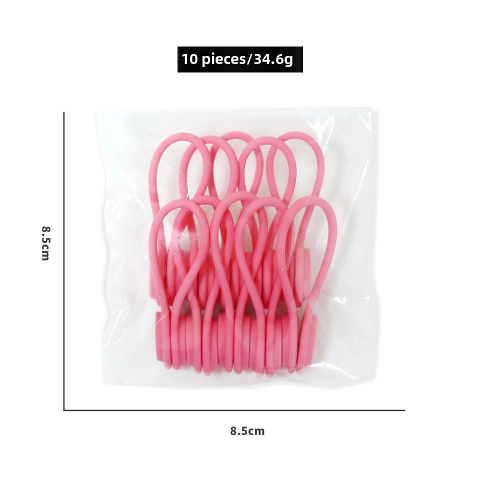 Silicone Cable Organizer: Simple, Solid Color for Desktop, Headphones, and Charging Cables
