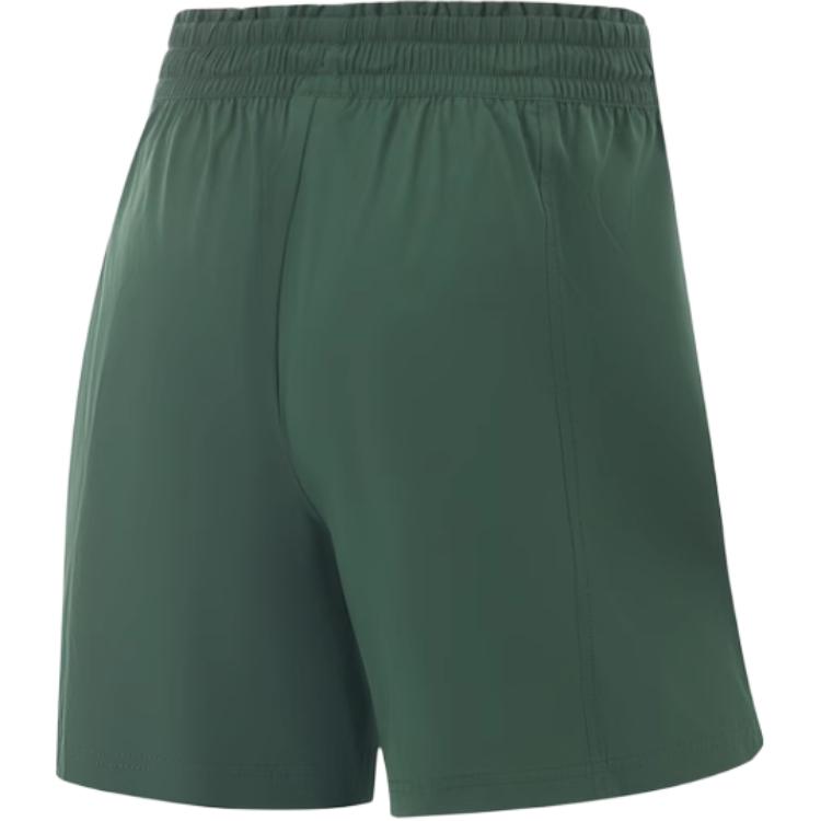 Li-Ning Fitness Series Solid Color Versatile Simple Comfortable Sports Shorts Women shorts Mountain-View-Green Sheep-Fat-Green AKSV128-4
