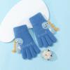 Warm Winter Dinosaur Gloves Thicken Knitted Gloves Cute Kids Full Finger Mittens  Children