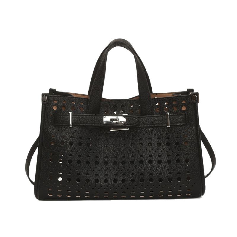 Hohlmode Einfarbig Tragbar Klein Quadratisch Tasche Damen Neu Vielseitig Lässig Schulter Umhängetasche